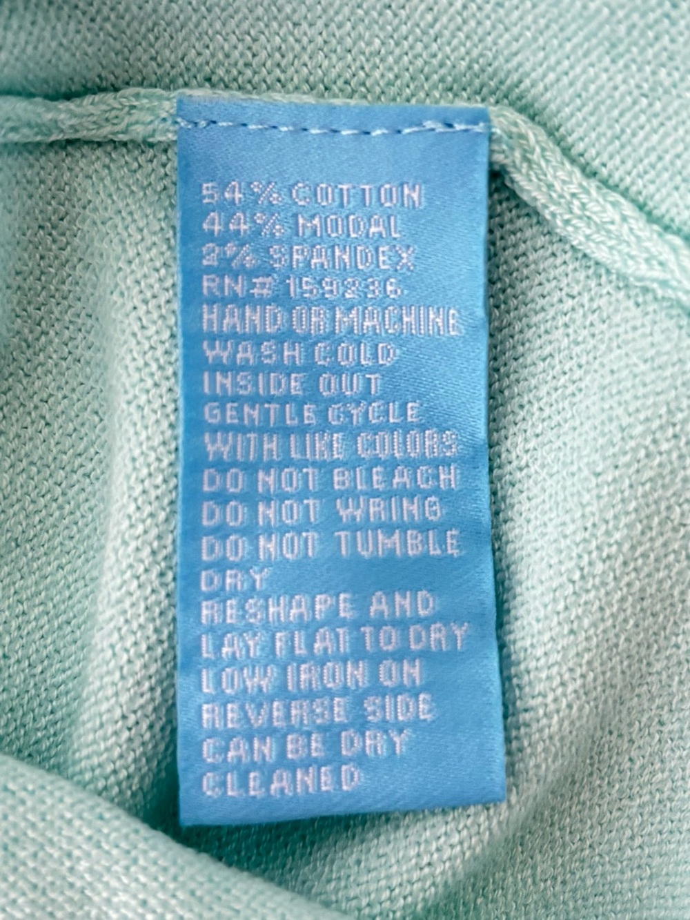 J.McLaughlin Jamey Sweater Aqua Button Sleeve Knit Top Medium Preppy - Picture 7 of 11
